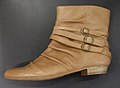 tan leather ankle boot, 2008