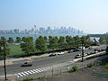 A view of the New York City skyline as seen from Stevens Institute of Technology.