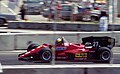Michele Alboreto racing for Ferrari at the 1984 Dallas GP