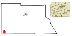 阿丘利塔县于科罗拉多州的位置
