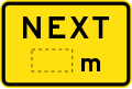 (W8-17-2) Distance (in metres)