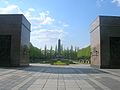 The obelisk seen through the main portal