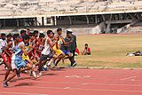 R-47 (Track) A boys' race begins in Bangalore, Karnataka