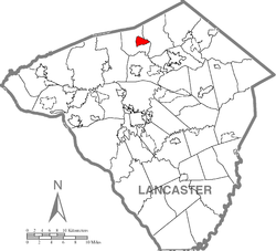 Location in Lancaster County