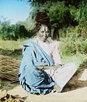 A female sādhvī in Chanpatia, India, 1906.