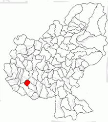 Location in Mureș County