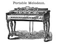 Portable melodeon by Estey & Green (1855-1863)[5]
