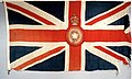 Flag of the Governor General of India, held at the National Maritime Museum in London. The central badge was based on the Star of India; this flag was also used by the provincial governors.[173]