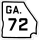 State Route 72 marker
