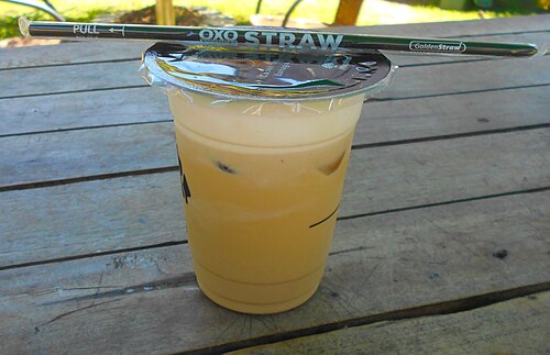 Contemporary-style iced coffee milk at Foresthree Coffee Telanaipura branch.
