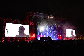 Main Stage at night