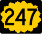 247号堪萨斯州州道 marker