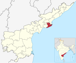 Location of Dr. B. R. Ambedkar Konaseema district in Andhra Pradesh
