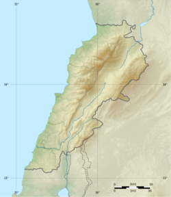 1956 Chim earthquake is located in Lebanon
