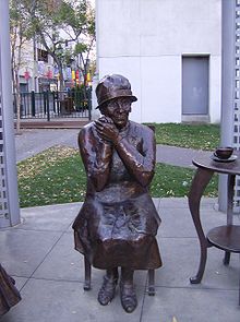 Statue of McKinney in Calgary, Alberta