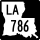 Louisiana Highway 786 marker