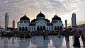 Image 53Baiturrahman Mosque in Aceh, a most popular and fine example of Islamic art and architecture in Indonesia (from Tourism in Indonesia)