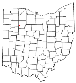 Location of Mount Cory, Ohio