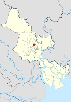 富潤郡在胡志明市的位置