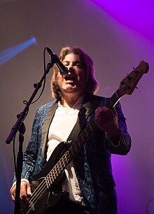 Bentley performing with Squeeze in 2015