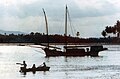 The Cinta Jaya, 1980, sitting in front of Pulau Duyong