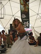 Topless Fairy Dancer at Burning Man 2007