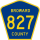County Road 827 marker