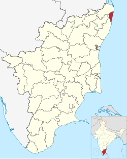 Location in Tamil Nadu