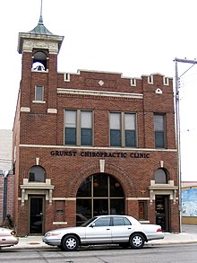 Old Fire and City Hall in Wadena, Minnesota.