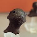 Head with two faces, small bronze, 8th to 7th century BC, AM Delphi, Dlfm427.jpg