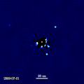 Image 9An exoplanet or extrasolar planet is a planet outside the Solar System. The first possible evidence of an exoplanet was noted in 1917 but was not then recognized as such. The first confirmation of the detection occurred in 1992. A different planet, first detected in 1988, was confirmed in 2003. The James Webb Space Telescope (JWST) is expected to discover more exoplanets, and to give more insight into their traits, such as their composition, environmental conditions, and potential for life. (Full article…)