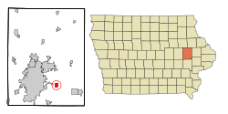 Location of Bertram, Iowa