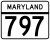 Maryland Route 797 marker