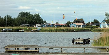Meerbuden on the northeastern shore, with jetties, June 2013