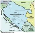 克罗地亚独立国（意大利控制西部、德国控制东部）