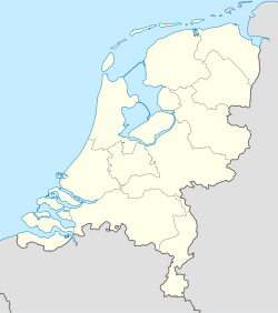Highlighted position of Rijnsburg in the Netherlands