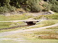 Occasionally flooded bridge on the Oker Reservoir at low water