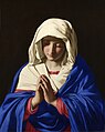 圣母玛利亚，由桑索费莱托（英语：Giovanni Battista Salvi da Sassoferrato）所作，17世纪