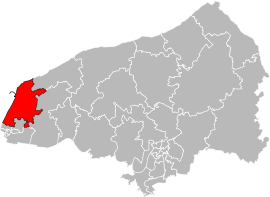 Situation of the canton of Octeville-sur-Mer in the department of Seine-Maritime