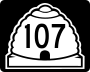 State Route 107 marker