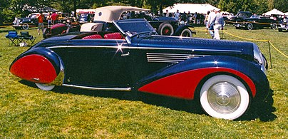 A Delage D8 rebodied by Chapron in 1948