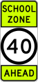 (G6-332) School Zone Ahead (used in New South Wales)