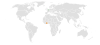 Location map for Belgium and Ghana.