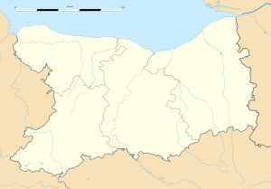 桑格莱地区皮埃尔菲特在卡尔瓦多斯省的位置
