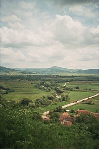 View over Comăna commune