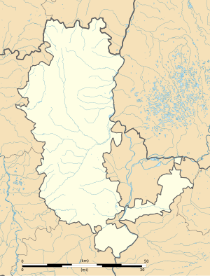 多馬坦在羅訥省的位置