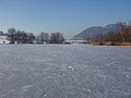 The lake in winter.