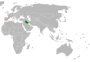 Location map for Iraq and Portugal.