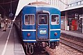 與急行「利尻」[4]共用的14系客車在急行「天北」[5]（下行，1987年9月，札幌站）