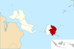 Location within Bangka Belitung Islands